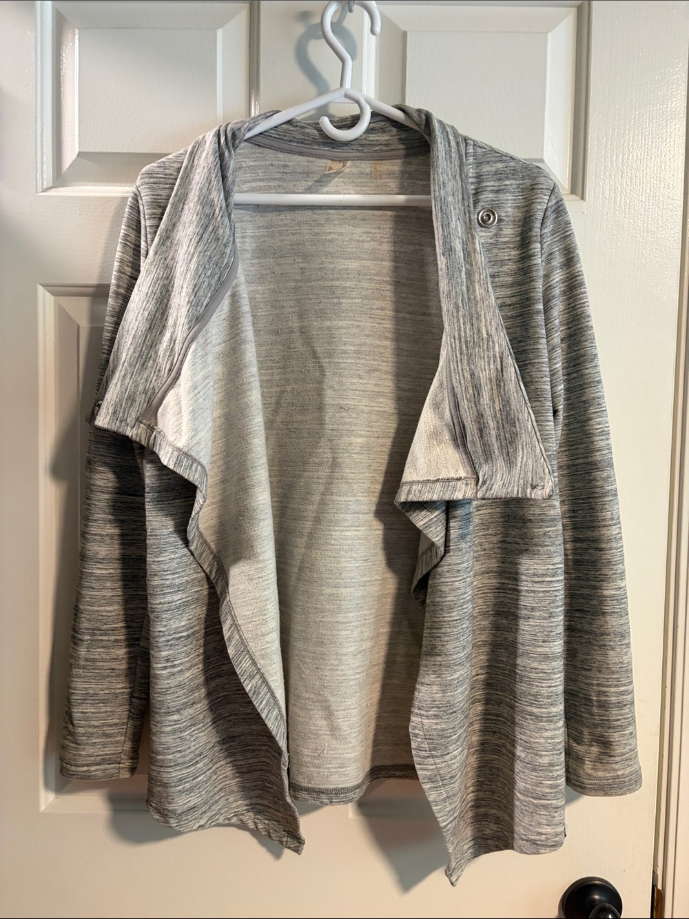 Danskin Light Gray Marled Crewneck Active Longsleeve - Picture 3 of 5